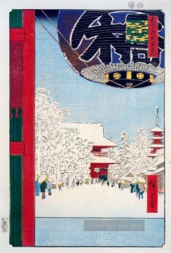  tempel - Kinryuzan Tempel in asakusa Utagawa Hiroshige Ukiyoe